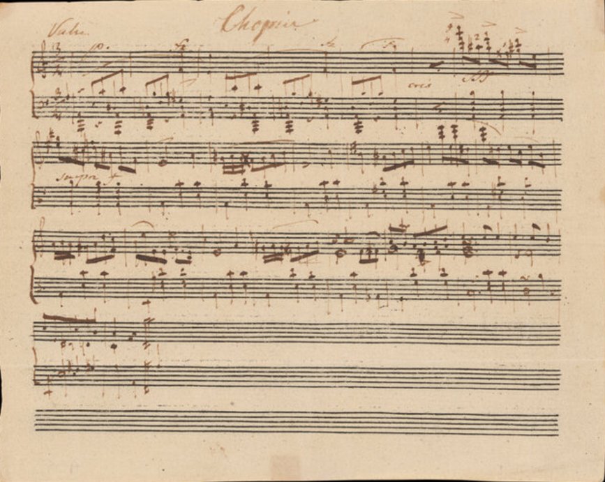 Descubiertas dos partituras inéditas de Mozart y Chopin